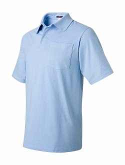 Jerzees Mens 50/50 Jersey Pocket Polo with SpotShield (436P)