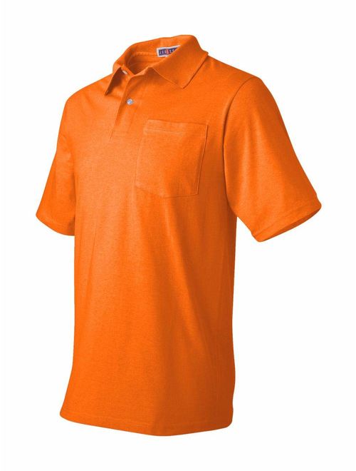 Jerzees Mens 50/50 Jersey Pocket Polo with SpotShield (436P)