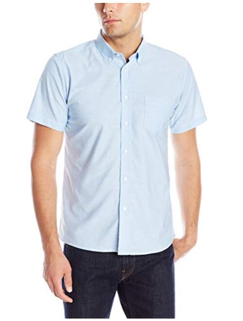 IZOD Uniform Young Men's Short Sleeve Button-down Oxford Shirt