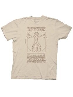 Ripple Junction Rick and Morty Vitruvian Rick T-Shirt