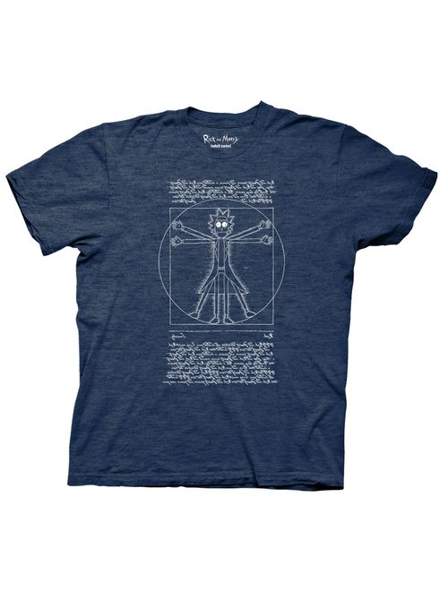 Ripple Junction Rick and Morty Vitruvian Rick T-Shirt