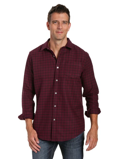 Noble Mount 100% Cotton Plaid Mens Flannel Shirts - Regular Fit