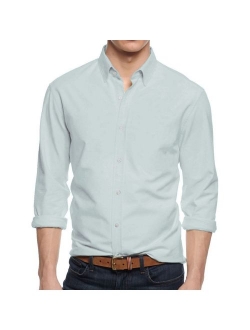 Hat and Beyond Mens Dress Shirt Button Down Long Sleeve Slim Fit