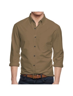 Hat and Beyond Mens Dress Shirt Button Down Long Sleeve Slim Fit