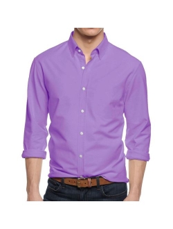 Hat and Beyond Mens Dress Shirt Button Down Long Sleeve Slim Fit