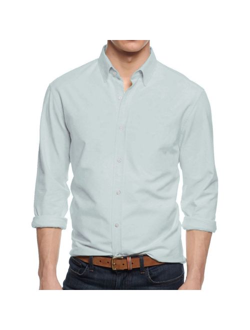 Hat and Beyond Mens Dress Shirt Button Down Long Sleeve Slim Fit