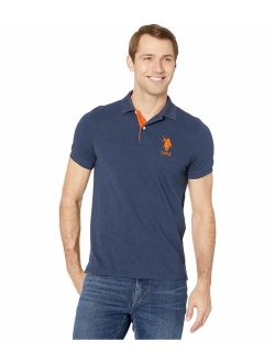 Men's Short-Sleeve Polo Shirt with Applique