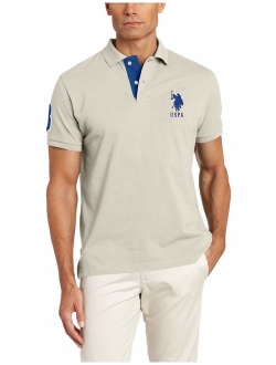 Men's Short-Sleeve Polo Shirt with Applique