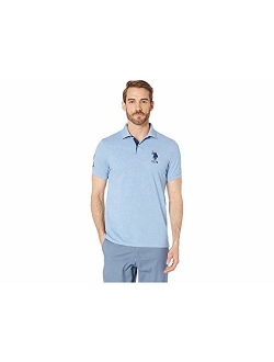 Men's Short-Sleeve Polo Shirt with Applique