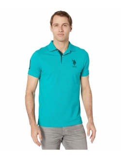 Men's Short-Sleeve Polo Shirt with Applique