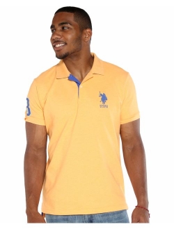 Men's Short-Sleeve Polo Shirt with Applique