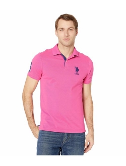 Men's Short-Sleeve Polo Shirt with Applique