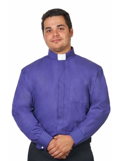 Men's Tab Collar Clergy Shirt Long Sleeves