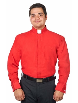 Men's Tab Collar Clergy Shirt Long Sleeves