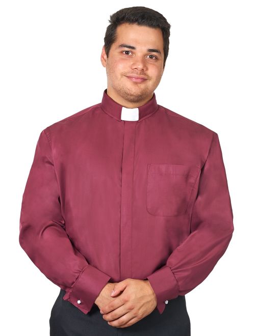 Men's Tab Collar Clergy Shirt Long Sleeves