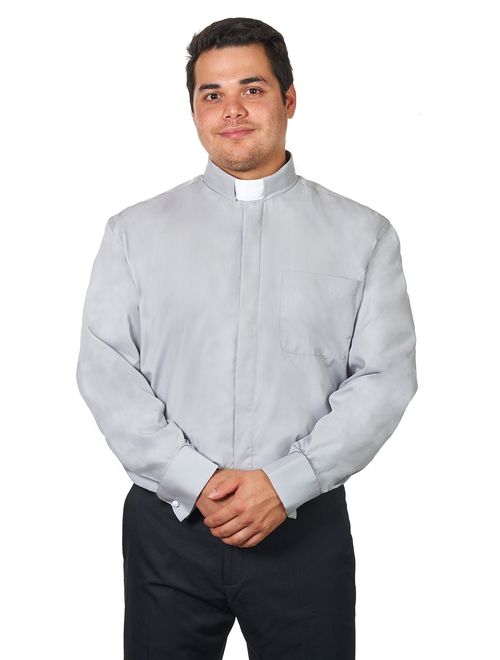 Men's Tab Collar Clergy Shirt Long Sleeves