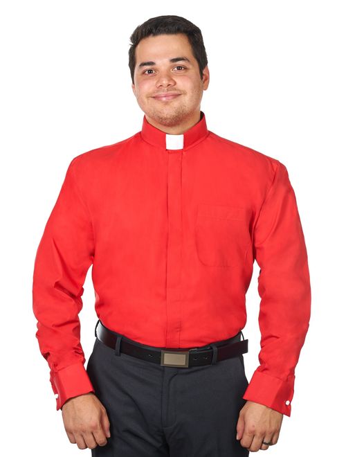 Men's Tab Collar Clergy Shirt Long Sleeves