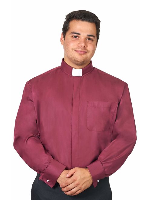 Men's Tab Collar Clergy Shirt Long Sleeves