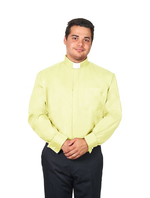 Men's Tab Collar Clergy Shirt Long Sleeves