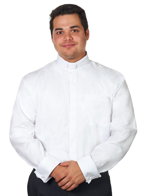 Men's Tab Collar Clergy Shirt Long Sleeves