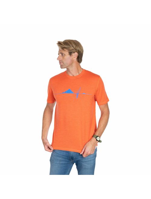 Woolly Clothing Men's Merino Wool Crew Neck Tee Shirt - Everyday Weight - Wicking Breathable Anti-Odor