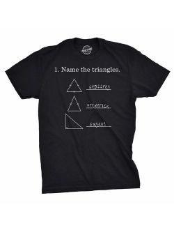 Mens Name The Triangles Funny Math T Shirts Sarcasm Novelty I Love Math Tee for Guys