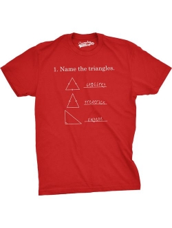 Mens Name The Triangles Funny Math T Shirts Sarcasm Novelty I Love Math Tee for Guys