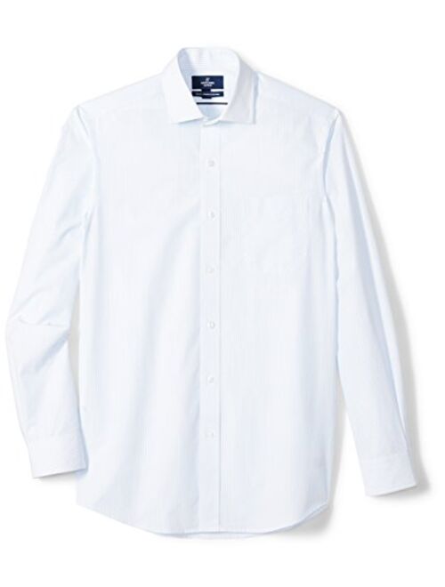 BUTTONED DOWN Men's Classic Fit Spread-Collar Supima Cotton Dress Casual Shirt