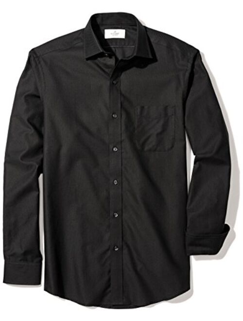 BUTTONED DOWN Men's Classic Fit Spread-Collar Supima Cotton Dress Casual Shirt