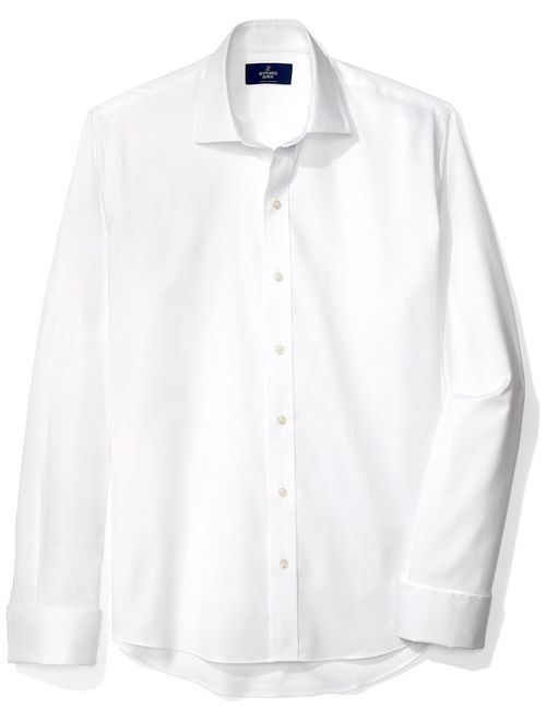 Amazon Brand - BUTTONED DOWN Men's Slim Fit Dress Shirt With French Cuff, Supima Cotton Non-Iron, Spread-Collar