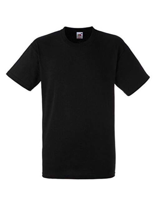 Fruit of the Loom 5 Oz., 100% Heavy Cotton Hd T-Shirt (3931)- Black,Small