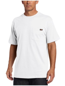 Men's Cotton Solid Short Sleeve Pocket Crew Neck Tee