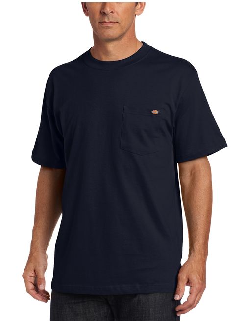 Dickies Men's Cotton Solid Short Sleeve Pocket Crew Neck Tee