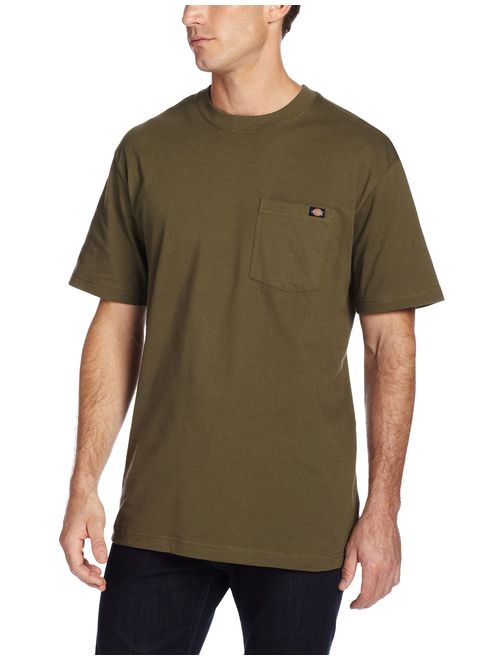 Dickies Men's Cotton Solid Short Sleeve Pocket Crew Neck Tee