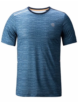 ZITY Men's Quick Dry T-Shirt Athletic Moisture-Wicking Dry Fit Running Shirts