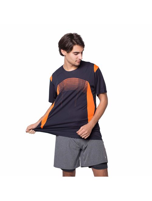 ZITY Men's Quick Dry T-Shirt Athletic Moisture-Wicking Dry Fit Running Shirts