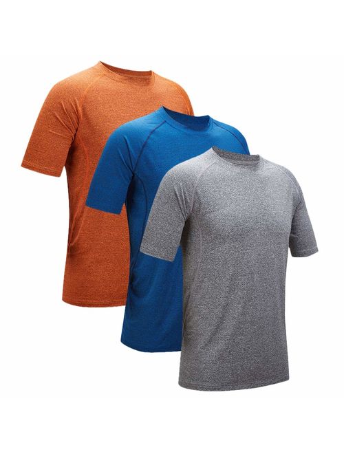 ZITY Men's Quick Dry T-Shirt Athletic Moisture-Wicking Dry Fit Running Shirts