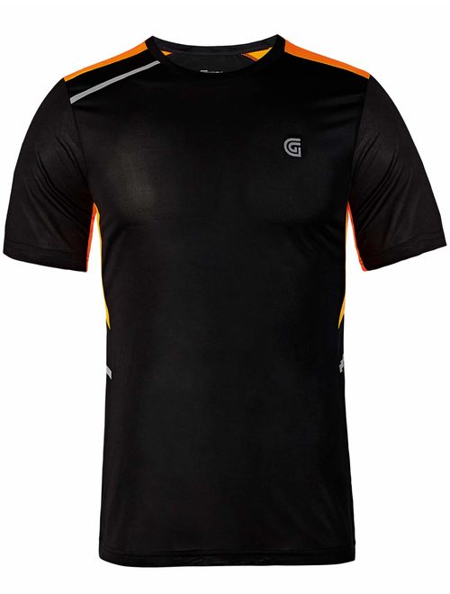 ZITY Men's Quick Dry T-Shirt Athletic Moisture-Wicking Dry Fit Running Shirts