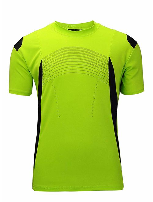 ZITY Men's Quick Dry T-Shirt Athletic Moisture-Wicking Dry Fit Running Shirts