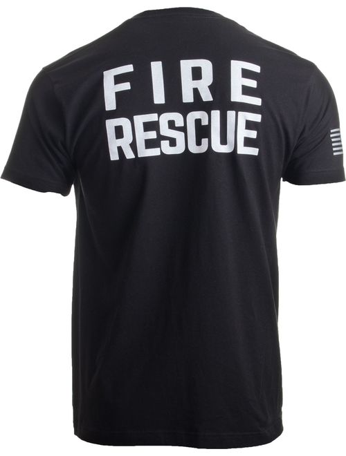 Fire & Rescue Maltese Cross | Firefighter Fire Courage Honor Men Women T-Shirt