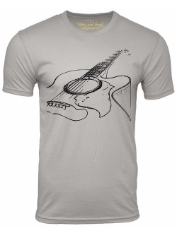 Think Out Loud Apparel Acoustic Guitar Player T Shirt Cool Musician Tee Music T Shirt Artistic Tshirt