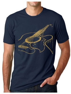 Think Out Loud Apparel Acoustic Guitar Player T Shirt Cool Musician Tee Music T Shirt Artistic Tshirt