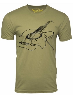 Think Out Loud Apparel Acoustic Guitar Player T Shirt Cool Musician Tee Music T Shirt Artistic Tshirt