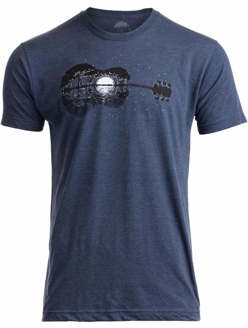 Acoustic Guitar Moonrise | Guitarist Musician Music Player for Man Woman T-Shirt