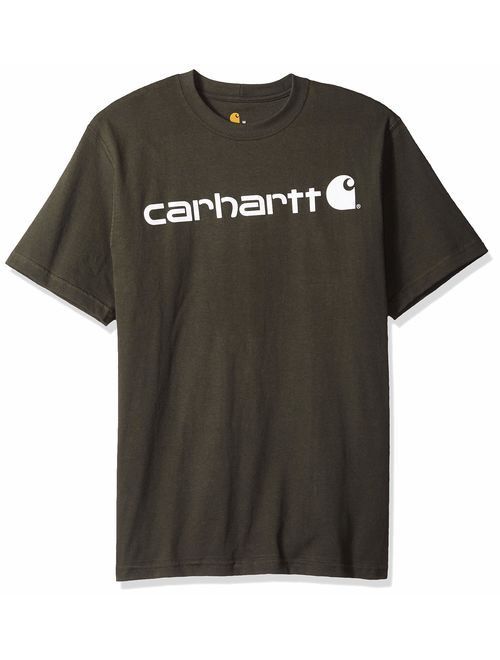 Carhartt Men's Signature Logo Short-Sleeve Midweight Jersey T-Shirt K195