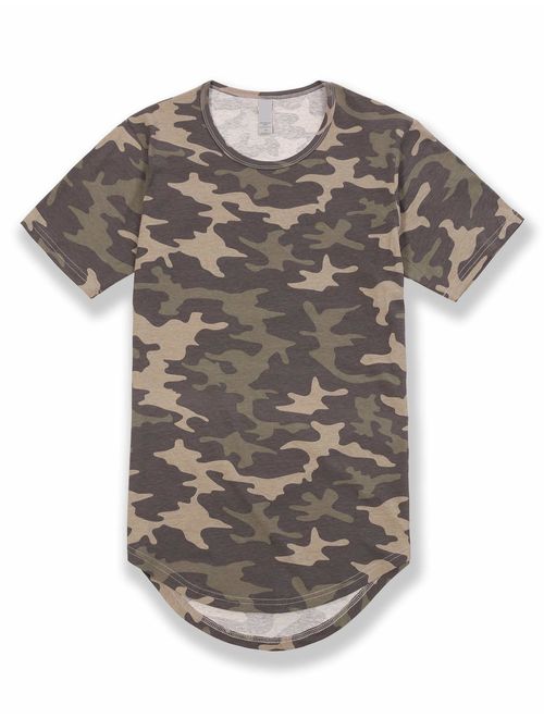 Men's Hipster Longline Drop Cut T-Shirts