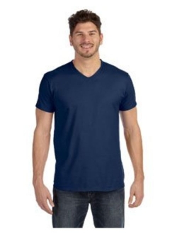 Mens Ringspun Cotton Nano-T V-Neck T-Shirt (498V)