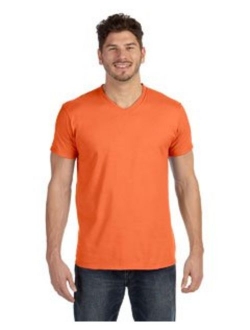 Mens Ringspun Cotton Nano-T V-Neck T-Shirt (498V)