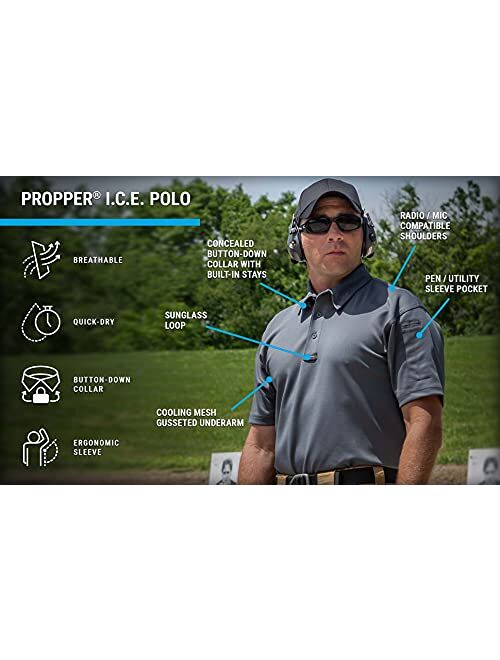 Propper Men's I.C.E. Short Sleeve Performance Polo Shirt