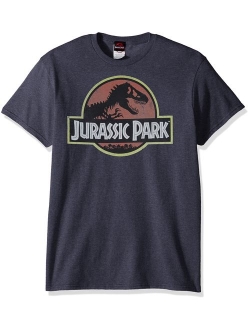 Jurassic Park Logo Men's Printed Short Sleeve Crew Neck T-Shirt